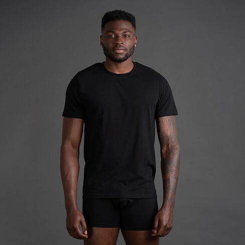 Skechers Men's Classic Fit Neck Undershirt ، Tag Free Thirts ، Camisetas خفيفة الوزن ، حزمة 6 رطوبة in Saudi Arabia