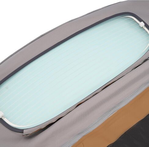 Hecasa Convertible Top Soft Top متوافق مع 2004-2009 Toyota Solara w/نافذة زجاجية ساخنة ، بني كابريو بديل بديل للصف الإبحار فينيل+ in Saudi Arabia