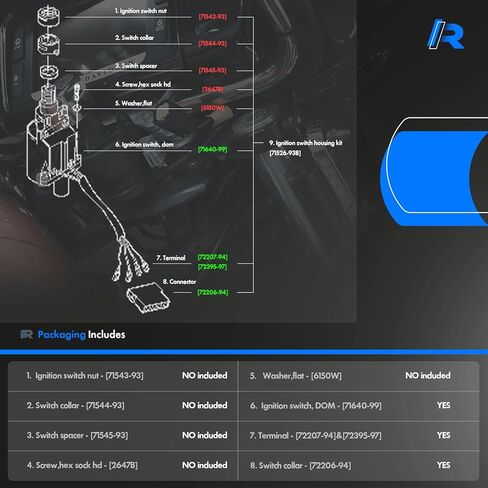 Upgrade 71400012B Ignition Switch Lock Housing Assembly Fit for 14-23 Harley Davidson Electra Road Street Tri Glide Touring Ultra Limited 2014-2023 Fork Lock Replace#11753 71400012B-003 in Kuwait