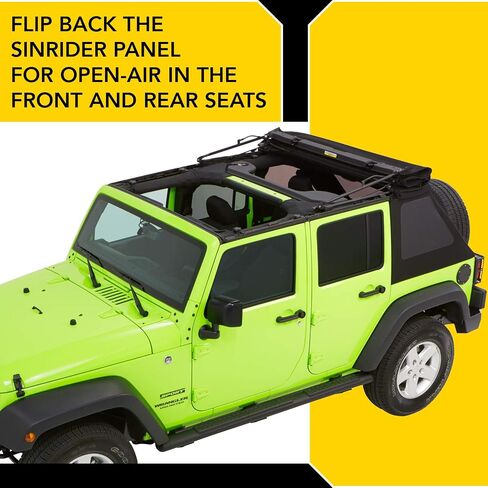 Bestop 54923-17 Black Twill Trektop NX Glide Convertible Soft Top 4-Door in Saudi Arabia