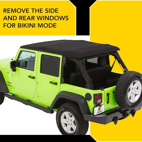 Bestop 54923-17 Black Twill Trektop NX Glide Convertible Soft Top 4-Door in Saudi Arabia