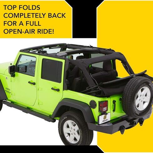 Bestop 54923-17 Black Twill Trektop NX Glide Convertible Soft Top 4-Door in Saudi Arabia