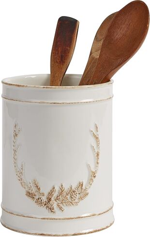 Park Designs Star Vine Utensil Crock | Primitive Farmhouse Decor | Ceramic Utensil Holder for Countertop | Vintage Spoon Holder for Cooking Tools | Rustic Counter Organizer | 6.5" Tall in Kuwait