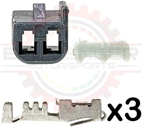Ballenger Motorsports - Black Plug (Male) 2 Way Unsealed Metri-Pack 150 (Metripack) Connector Kit in Kuwait