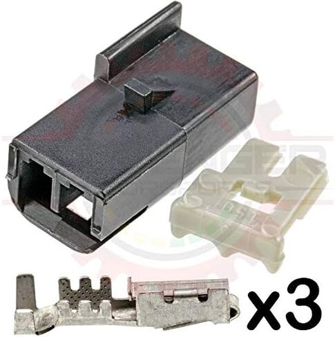 Ballenger Motorsports - Black Plug (Male) 2 Way Unsealed Metri-Pack 150 (Metripack) Connector Kit in Kuwait