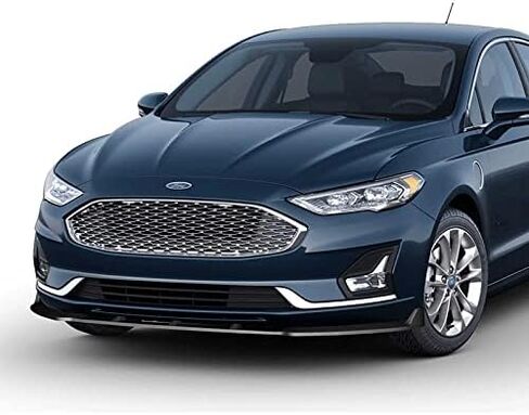 9pcs Combo Front Bumper Body Kit Lip + Side Skirt Extensions Diffuser Compatible with 2019-2021 Ford Fusion 2020 (Painted Black) in Kuwait