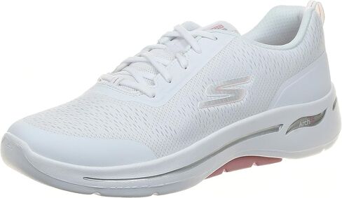 Skechers Go Walk Arch Fit - أبتاون سمر أبيض/وردي فاتح 6 B (M) in Saudi Arabia