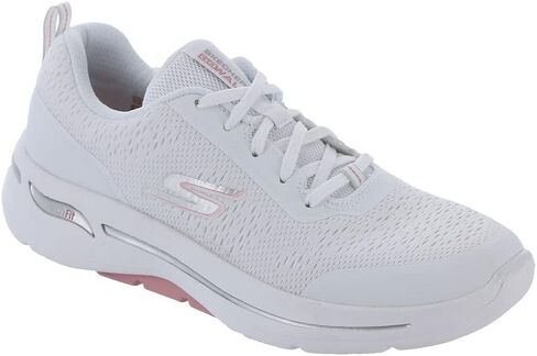 Skechers Go Walk Arch Fit - أبتاون سمر أبيض/وردي فاتح 6 B (M) in Saudi Arabia