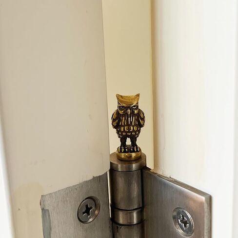 3 Pcs Brass Fox Hinge Heads Decorative Topper, Magnetic Hinge Head Toppers, Fun Bird Gifts for Women Mom Grandma Wife, Vintage Bird Statue Door Hinge Head Home Decoration in Saudi Arabia