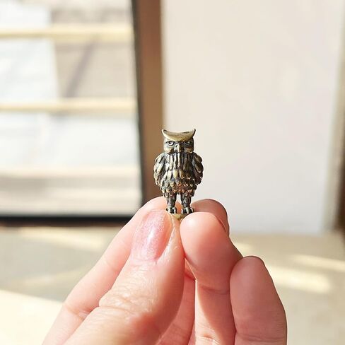 3 Pcs Brass Fox Hinge Heads Decorative Topper, Magnetic Hinge Head Toppers, Fun Bird Gifts for Women Mom Grandma Wife, Vintage Bird Statue Door Hinge Head Home Decoration in Saudi Arabia