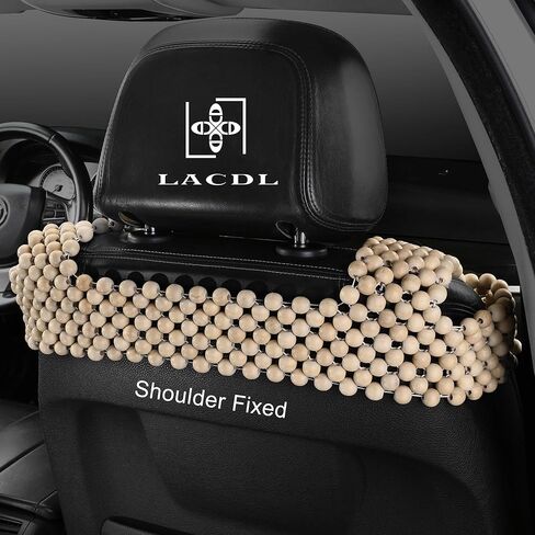 أغطية مقعد السيارة بالخرز للسيارات ، وغطاء مقعد حبة التبريد للشاحنات وسيارات الدفع الرباعي - وسادة تبريد المقعد التلقائي ، والخرز الطبيعي للتنفس - واقي العرق للصيف ، الأحمر الداكن in Kuwait