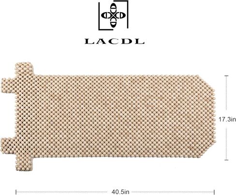 أغطية مقعد السيارة بالخرز للسيارات ، وغطاء مقعد حبة التبريد للشاحنات وسيارات الدفع الرباعي - وسادة تبريد المقعد التلقائي ، والخرز الطبيعي للتنفس - واقي العرق للصيف ، الأحمر الداكن in Kuwait