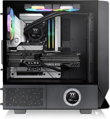 Thermaltake Ceres 350 MX/Bumblebee/Mid Tower/CT140 ARGB Fan*2/CT140 Fan*1/Mesh & TG اللوحة الأمامية/موصل مخفي MB/CA-1Z3-00M4WN-00 in Saudi Arabia