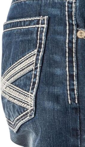 Stetson Men's 1520 Standard Fit Straight Jeans Blue 38W x 34L in Saudi Arabia