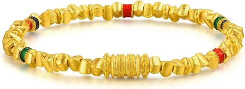 CHOW SANG SANG 999.9 24K Solid Gold Cultural Blessings Bracelet for Women Size 14.5cm 95653B Price-by-Weight 11.97g Gold in Saudi Arabia