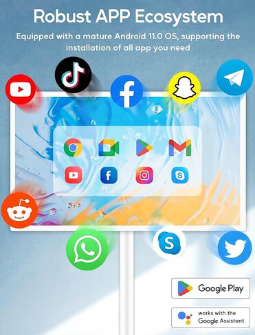 شاشة عرض إعلانية متعددة اللمس مقاس 15.6 بوصة مع حامل معدني قابل للتعديل وشاشة LCD تجارية تعمل بنظام Android 11 مع تشغيل تلقائي، ونسخ شاشة لاسلكي، 4+64 جيجابايت in Kuwait