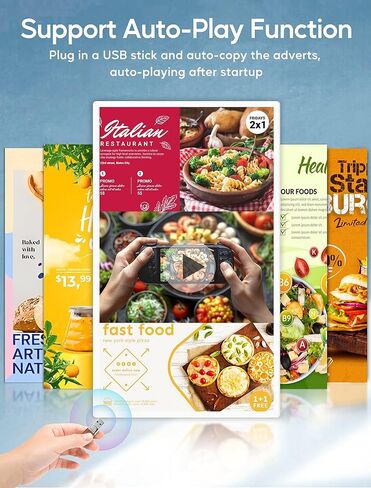 شاشة عرض إعلانية متعددة اللمس مقاس 15.6 بوصة مع حامل معدني قابل للتعديل وشاشة LCD تجارية تعمل بنظام Android 11 مع تشغيل تلقائي، ونسخ شاشة لاسلكي، 4+64 جيجابايت in Kuwait