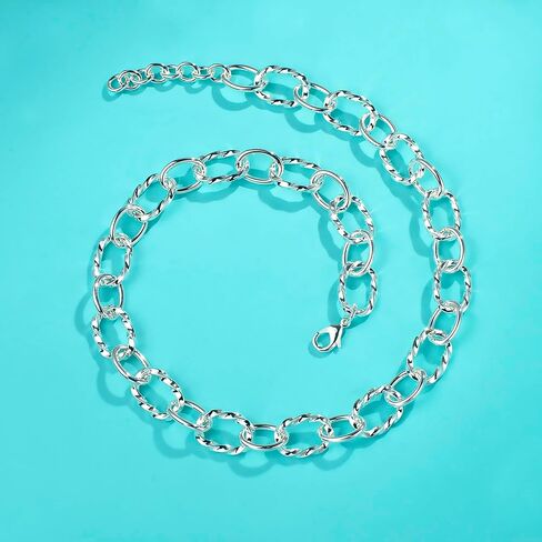 UNY JEWEL Luxury Fusion Twisted Cable Link Chain Necklace Designer Statement Women Jewelry Timeless Elegance Super Shinny in Saudi Arabia