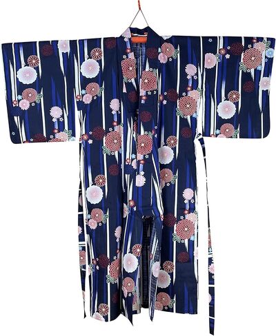 Momoten] المرأة Yukata Kimono اليابانية رداء طويل/لباس القطن in Kuwait