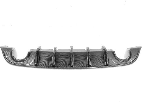 FREEMOTOR802 Compatible With 2015-2023 Dodge Charger Rear Bumper Diffuser, IKON V2 Style Matte Black 2PCS Rear Bumper Diffuser Lip Shark Fins - PP in Kuwait