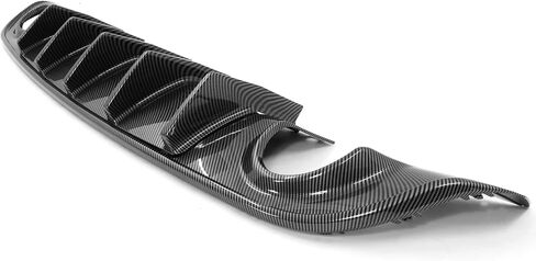 FREEMOTOR802 Compatible With 2015-2023 Dodge Charger Rear Bumper Diffuser, IKON V2 Style Matte Black 2PCS Rear Bumper Diffuser Lip Shark Fins - PP in Kuwait