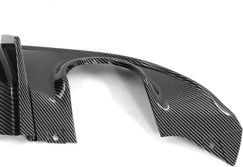 FREEMOTOR802 Compatible With 2015-2023 Dodge Charger Rear Bumper Diffuser, IKON V2 Style Matte Black 2PCS Rear Bumper Diffuser Lip Shark Fins - PP in Kuwait