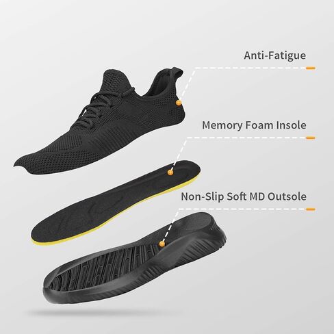 Flysocks أحذية رياضية سهلة الارتداء للنساء - أحذية رياضية عصرية أحذية مشي غير قابلة للانزلاق خفيفة الوزن قابلة للتنفس أحذية ركض شبكية مريحة باللون الكحلي 9.5 in Saudi Arabia