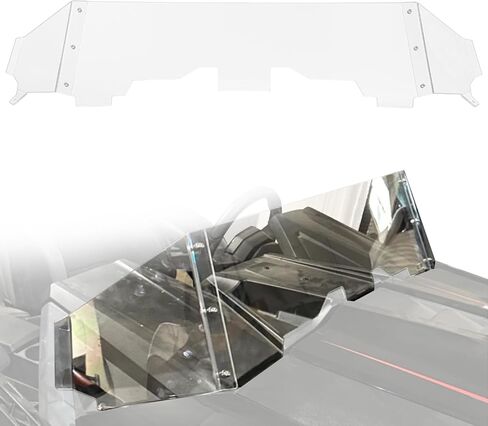 kemimoto الأمامية الزجاج الأمامي متوافق مع Polaris Slingshot Ripper Series S SL SLR GT LE 2015-2023 2024 2882154-مقاومة البولي كربونات مطلية باهظة الصلابة. in Saudi Arabia