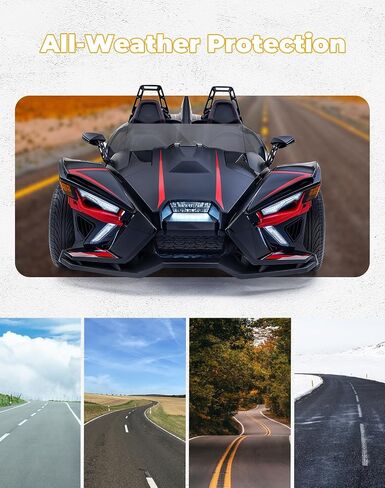 kemimoto الأمامية الزجاج الأمامي متوافق مع Polaris Slingshot Ripper Series S SL SLR GT LE 2015-2023 2024 2882154-مقاومة البولي كربونات مطلية باهظة الصلابة. in Saudi Arabia