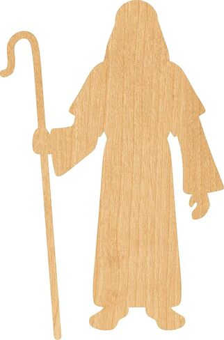 Shepherd Laser Cut Out Wood Shape Craft Supply - 4 Int in Kuwait