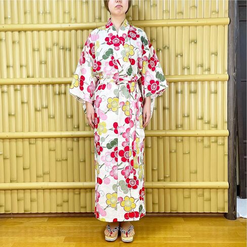 momoten] Women's Yukata Kimono Japanese Traditional Long Robe/Dress Cotton in Saudi Arabia