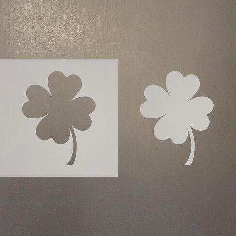 Four Leaf Clover Reusable Mylar Stencil - Art Craft Supplies New Sizes (16") in Saudi Arabia