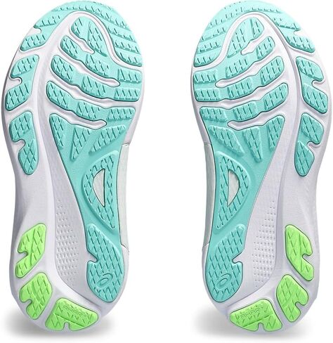حذاء الجري GEL-KAYANO 30 للنساء من ASICS، مقاس 6، GRIS BLUE/LIME GREEN in Saudi Arabia