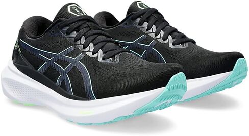 حذاء الجري GEL-KAYANO 30 للنساء من ASICS، مقاس 6، GRIS BLUE/LIME GREEN in Saudi Arabia