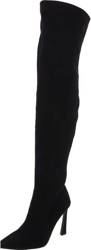 Steve Madden Women's Laddy Over-The-Knee Boot, Silver Sequin, 9.5 in Saudi Arabia