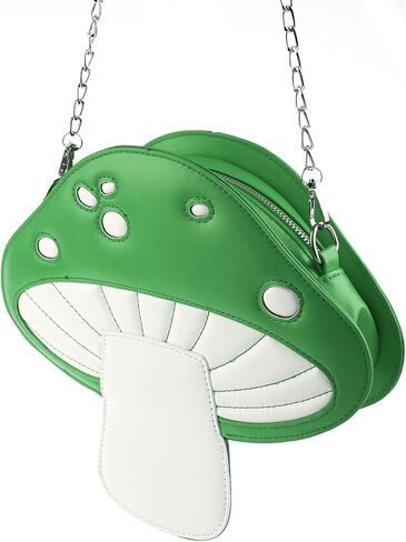 Mushroom Shoulder Purses PU Leather Lovely Crossbody Bag for Girl Women Casual Purse Casual Summer Beach Handbag in Kuwait