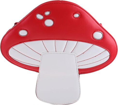 Mushroom Shoulder Purses PU Leather Lovely Crossbody Bag for Girl Women Casual Purse Casual Summer Beach Handbag in Kuwait