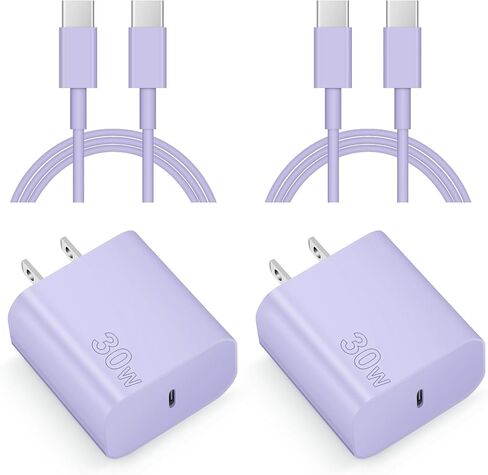 iPhone 16 15 Charger Fast Charging 30 W USBC Charger 2-Pack Type C Charger Block with 6FT Compatible with for iPhone 16/16 Plus/16 Pro/16 Pro Max/iPhone 15/15 Pro Max,iPad Pro,Samsung in Kuwait