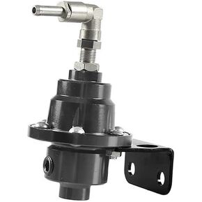 Aluminum Adjustable Fuel Pressure Regulator with Gauge Kit Vehicle Refitting Fuel Supercharger Regulating Valve(Blue) in Kuwait
