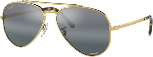 Ray-Ban RB3625 Sunglasses Bundle: RB 3625 002/B1 New Aviator Black Dark Grey and Universal Anti-slip Silicone Leash in Saudi Arabia