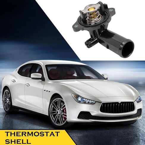 330424 Thermostat Housing Assembly Compatible with Maserati Ghibli Levante Quattroporte 2014-2021 323056 in Saudi Arabia