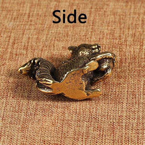 2pcs Brass Squirrel Figurines 1.6x1.2x0.6in Small Incense Holder Brass Animals Decor Antique Bronze Statue Ornament Desk Decoration Keychains in Saudi Arabia