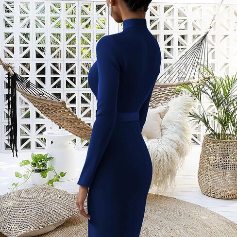 SperLucky Women's Elegant Bodycon Dresses Formal Office Sheath Dresses in Saudi Arabia