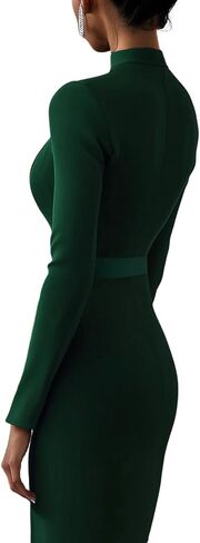 SperLucky Women's Elegant Bodycon Dresses Formal Office Sheath Dresses in Saudi Arabia