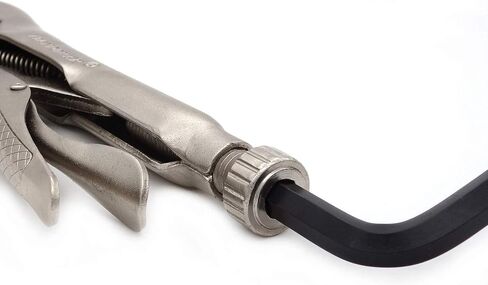 MAXPOWER Heavy Duty Locking C-Clamp Set 6-Inch, 9-Inch,11-Inch, 3-Piece Locking Pliers Nickel Plated C Pliers With Regular Tip and Swivel Pads in Saudi Arabia