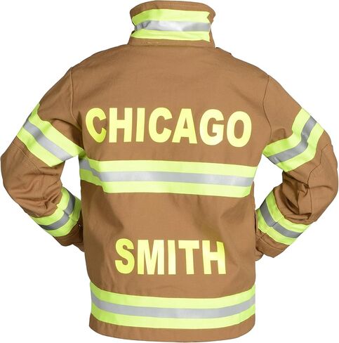 Aeromax PERSONALIZED Jr. Firefighter Suit/Bunker Gear, BLACK or TAN in Saudi Arabia
