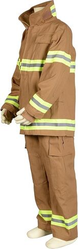 Aeromax PERSONALIZED Jr. Firefighter Suit/Bunker Gear, BLACK or TAN in Saudi Arabia