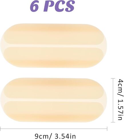 Gatuida 6pcs Bra Strap Pads Mini Soft Silicone Shoulder Pads, Invisible Non-Slip Bra Strap Cushions Holders for Women in Saudi Arabia