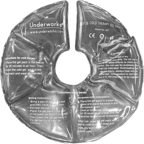 Underworks Breast Soreness Therapy Bra with Pockets Hot and Cold Compress Pads Included - Postpartum Engorgement Relief in Saudi Arabia