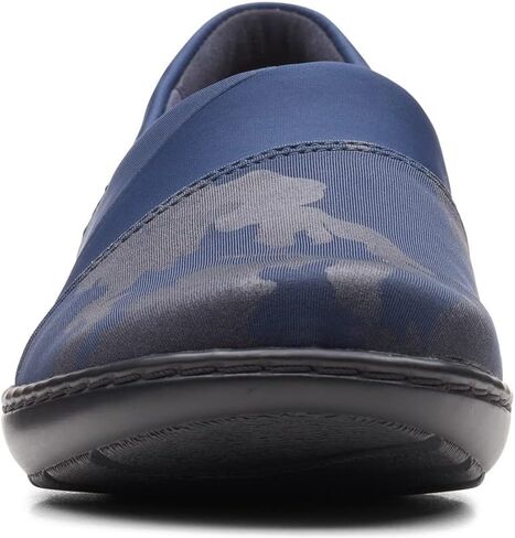حذاء نسائي من Clarks Cora Heather Loafer مصنوع من نسيج كومبي أسود in Saudi Arabia